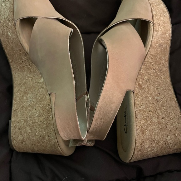 Clark’s wedge sandals.  Only tried on.  Women’s size 12 - Picture 4 of 4